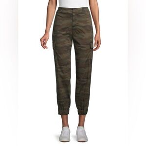 SANCTUARY Stretch-Cotton Cargo Pants Camo Size 27